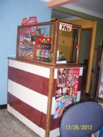 Mostrador madera y formica